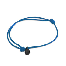 st8te Handmade Blue and Black Rope Bracelet with Charm | Adjustable Rope Slider