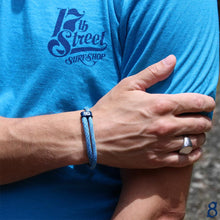 st8te Handmade Blue Bracelet Flyknit | Adjustable Rope Slider