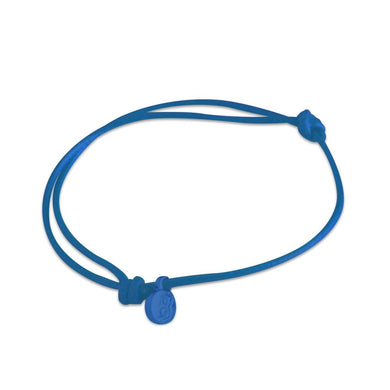 st8te Handmade Blue Rope Bracelet with Charm | Adjustable Rope Slider