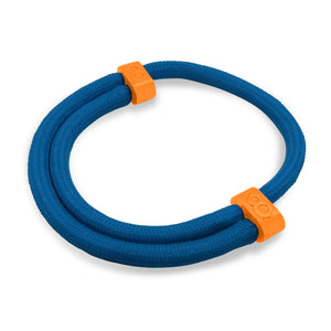 st8te Handmade Blue and Orange Rope Bracelet | Adjustable Slim Rope Slider