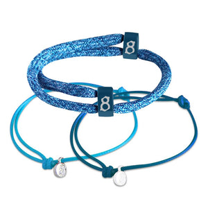St8te Diabetes Bracelets 3 Adjustable Blue Sliders to Raise Awareness
