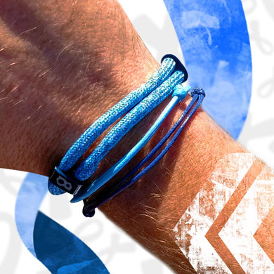 St8te Diabetes Bracelets 3 Adjustable Blue Sliders to Raise Awareness