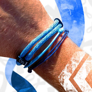 St8te Diabetes Bracelets 3 Adjustable Blue Sliders to Raise Awareness