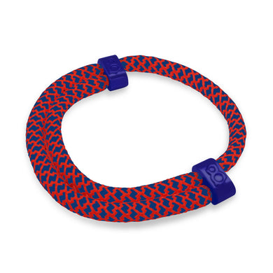 st8te Handmade Blue & Red (Flag) Rope Bracelet | Adjustable Slider