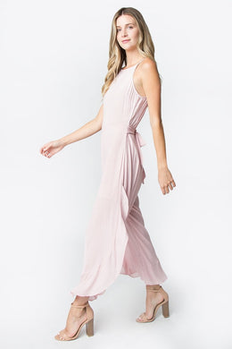 Pink Ruffled Jumpsuit