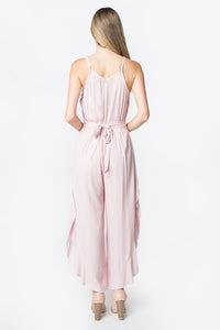 Pink Ruffled Jumpsuit