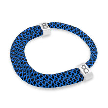 st8te Handmade "Midnight" Blue & Black Rope Bracelet Adjustable Slider