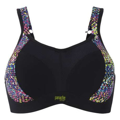 A softcup sports bra, lightly padded, contour cups for comfort, support and shape. Style 7341