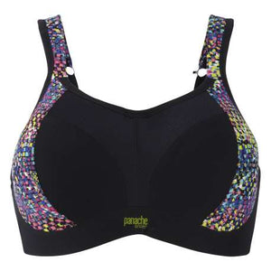 A softcup sports bra, lightly padded, contour cups for comfort, support and shape. Style 7341